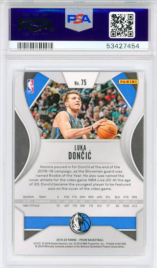 Luka Doncic 2019 Panini Prizm Card #75 (PSA Gem Mint 10)