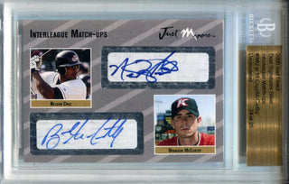 Nelson Cruz & Brandon McCarthy Autographed 2005 Just Minors Card (BVG)