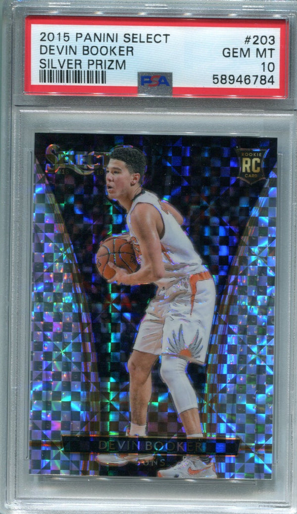 Devin Booker 2015 Panini Select #203 (PSA GEM Mint 10)