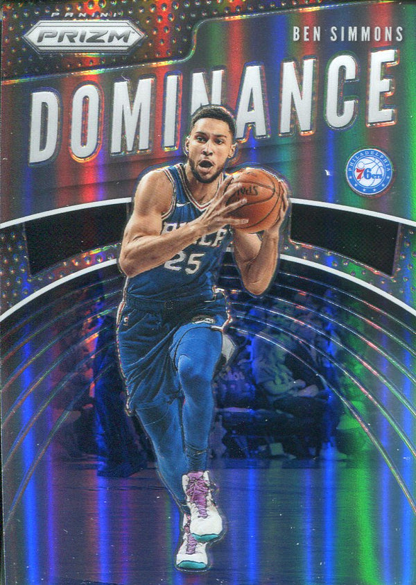 Ben Simmons 2019-20 Panini Prizm Dominance Silver Insert Card