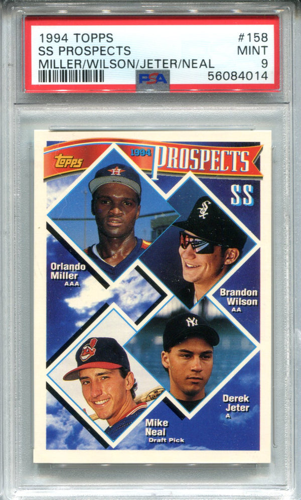 Derek Jeter 1994 Topps Prospects #158 PSA Mint 9 Card