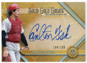 Carlton Fisk Autographed 2022 Topps Tribute Solid Gold Greats Card #GGA-CF