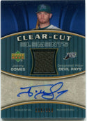 Jonny Gomes Upper Deck Clear Cut Elements Auto Jersey Card 219/350 #CCE-JG