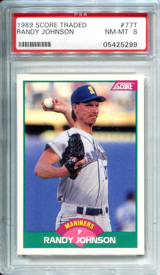 Randy Johnson 1989 Score Traded Rookie Card (PSA)