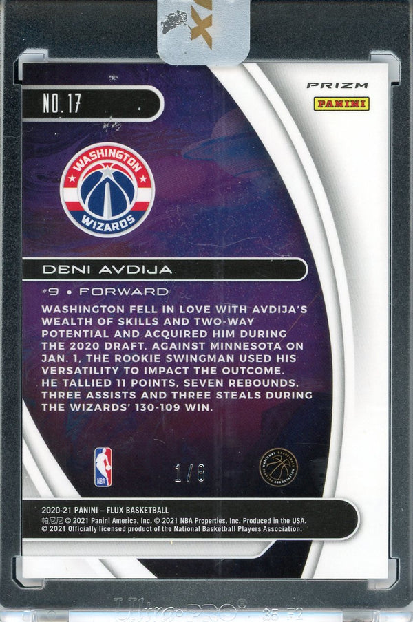 Deni Avdija 2020-21 Panini Flux Titan Encased Rookie Card #17