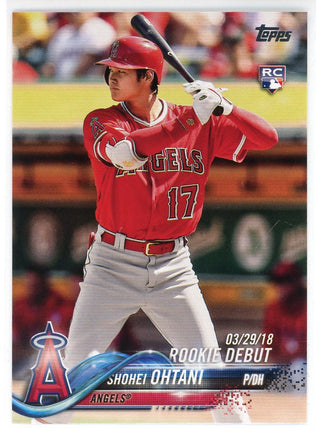 Shohei Ohtani 2018 Topps Update Series Rookie Debut Card #US285