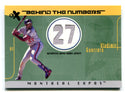 Vladimir Guerrero 2003 Fleer EX Behind The Numbers Jersey Card /199