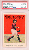 Yadier Molina 2004 Topps Cracker Jack Rookie Card #204 (PSA Gem MT 10)