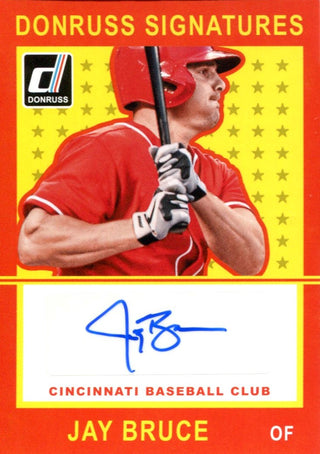 Jay Bruce Autographed 2014 Panini Donruss Card