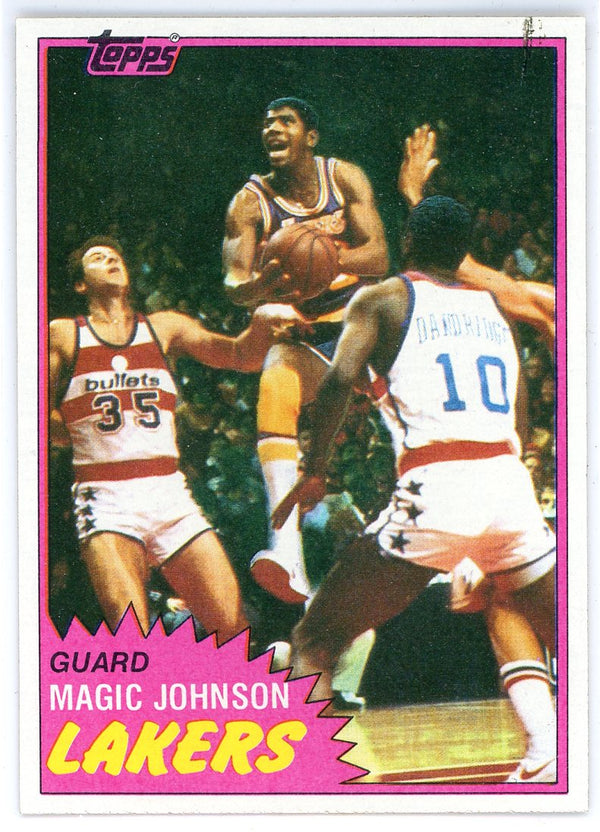 Magic Johnson 1981 Topps Card #21