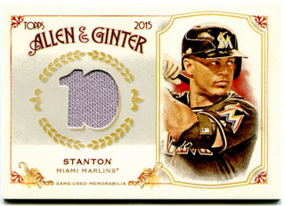 Giancarlo Stanton Topps Allen and Ginter Jersey Card 2015