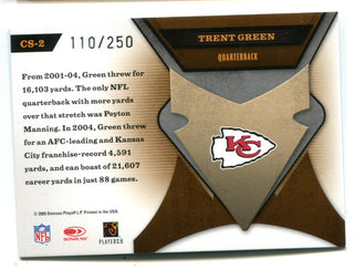 Trent Green 2005 Donruss Playoff Certified Skills #CS2 Material Card /250