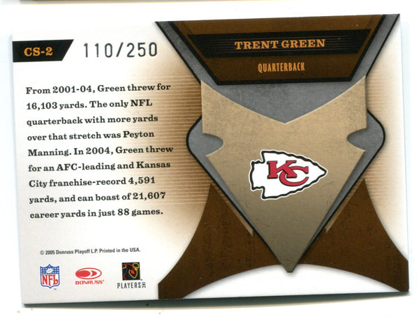 Trent Green 2005 Donruss Playoff Certified Skills #CS2 Material Card /250