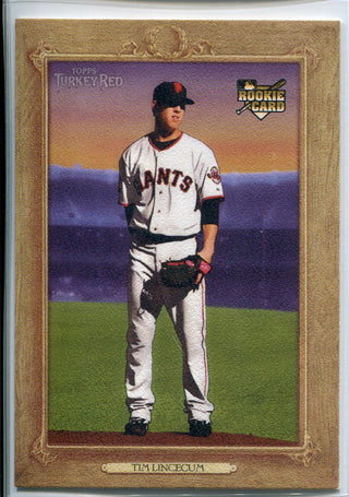 Tim LIncecum 2007 Topps Turkey Red Rookie Card