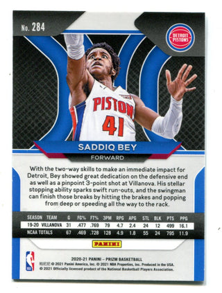 Saddiq Bey 2020-21 Panini Prizm #284 RC