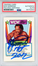 Ron Simmons "HOF 2012" Autographed 1990 WCW Card  (PSA Auto)