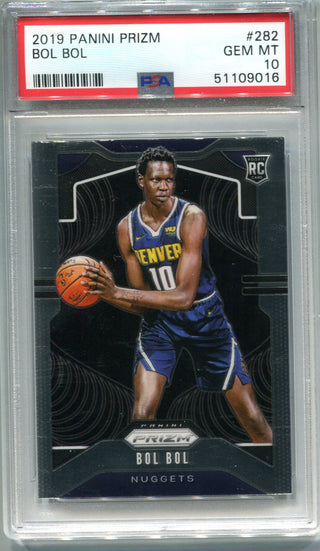 Bol Bol 2019 Panini Prizm #282 (PSA GEM MT 10) Card