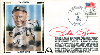 Pete Rose Autographed September 8th, 1985 First Day Cover (PSA)