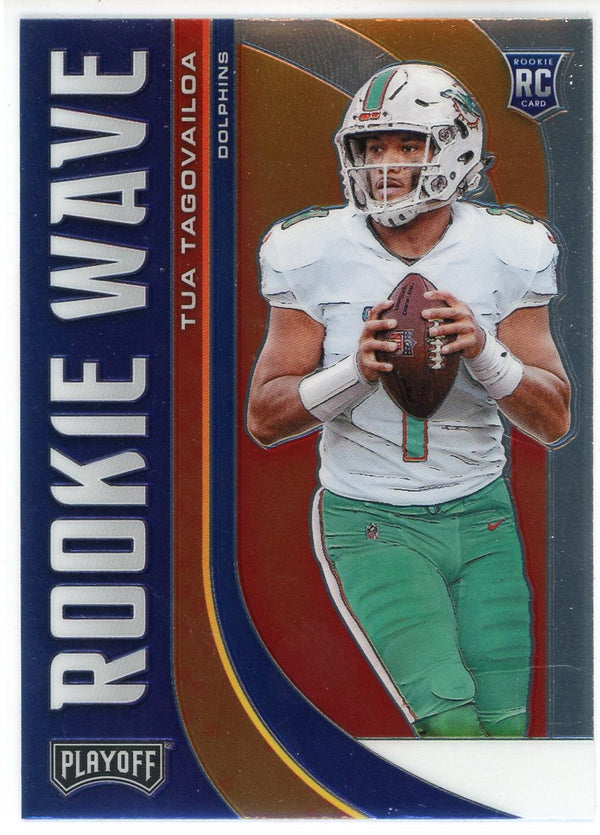 Tua Tagovailoa 2020 Panini Playoff Rookie Wave Rookie Card #RW-3