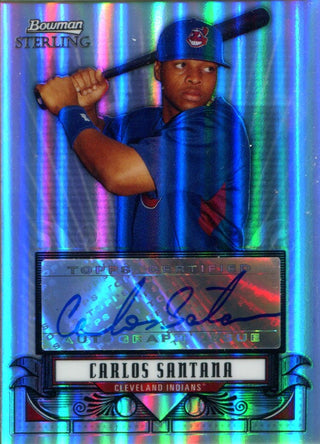 Carlos Santana Autographed 2008 Bowman Sterling Card