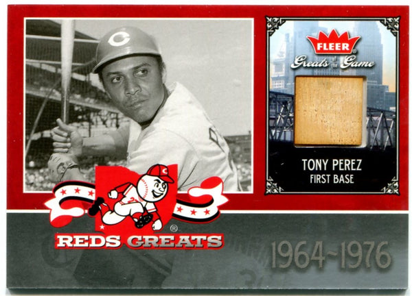 Tony Perez 2006 Fleer Greats of the Game Used Bat Card