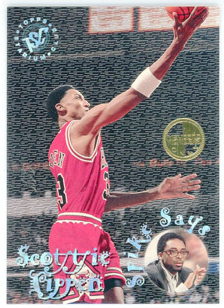 Scottie Pippen 1996 Topps Stadium Club Members Only Spike Says Card #SS7