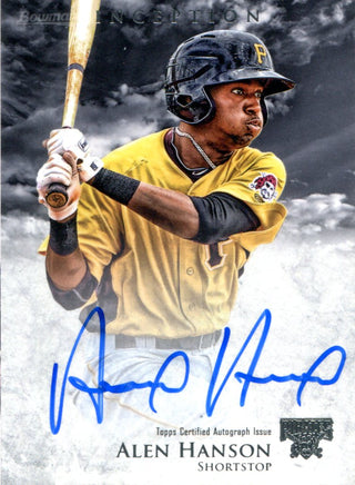 Alen Hanson Autographed 2013 Bowman Inception Card