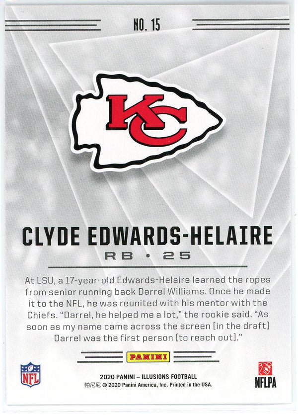 Clyde Edwards-Helaire 2020 Panini Illusions Rookie Card #15