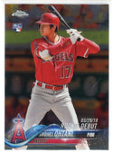 Shohei Ohtani 2018 Topps Chrome Update Series Rookie Debut Card #HMT32