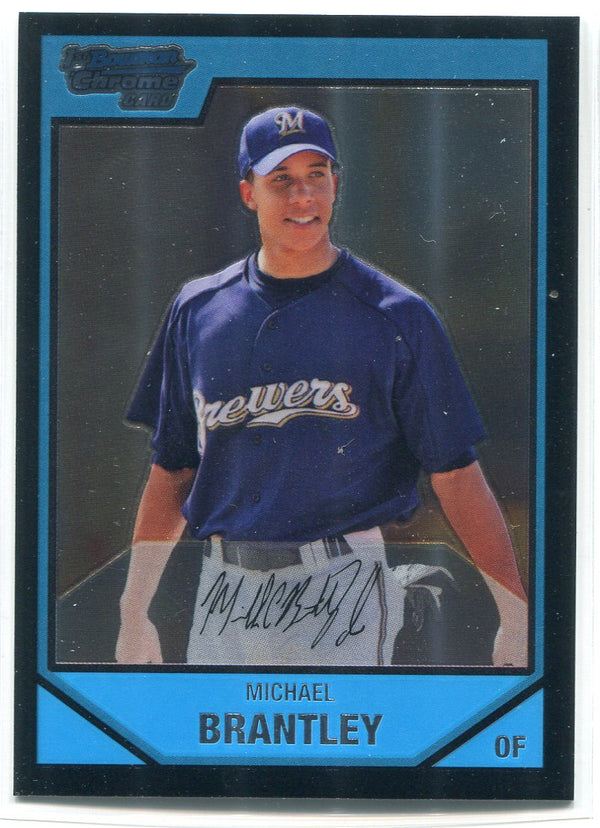 Michael Brantley 2007 1st Bowman Chrome Rookie Card