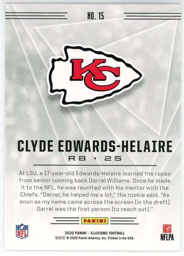 Clyde Edwards-Helaire 2020 Panini Illusions Rookie Card #15