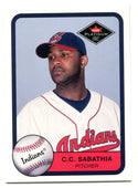 CC Sabathia 2001 Fleer Platinum Rookie Card