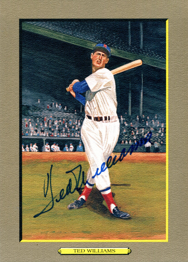 Ted Williams Autographed Perez Steele Great Moments Card (JSA)