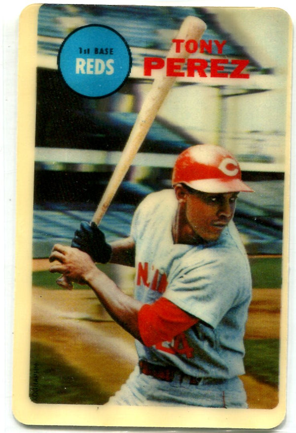 1968 Topps 3-D Tony Perez Card