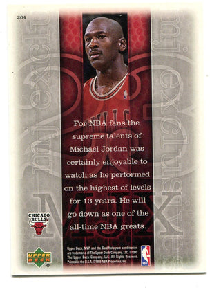 Michael Jordan 1999 Upper Deck MVP Exclusives #204 Card