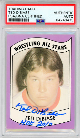 Ted DiBiase "HOF 2010" Autographed 1982 All Star Card #4 (PSA Auto)