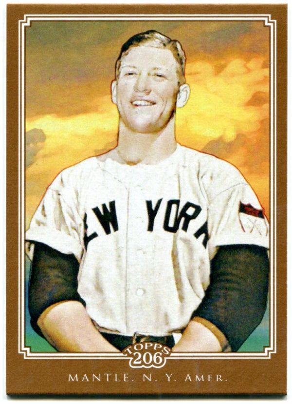 Micky Mantle Topps 206 Reprint 2010