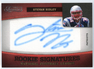 Stevan Ridley Autographed 2011 Panini Timeless Treasures Rookie Patch Card #212