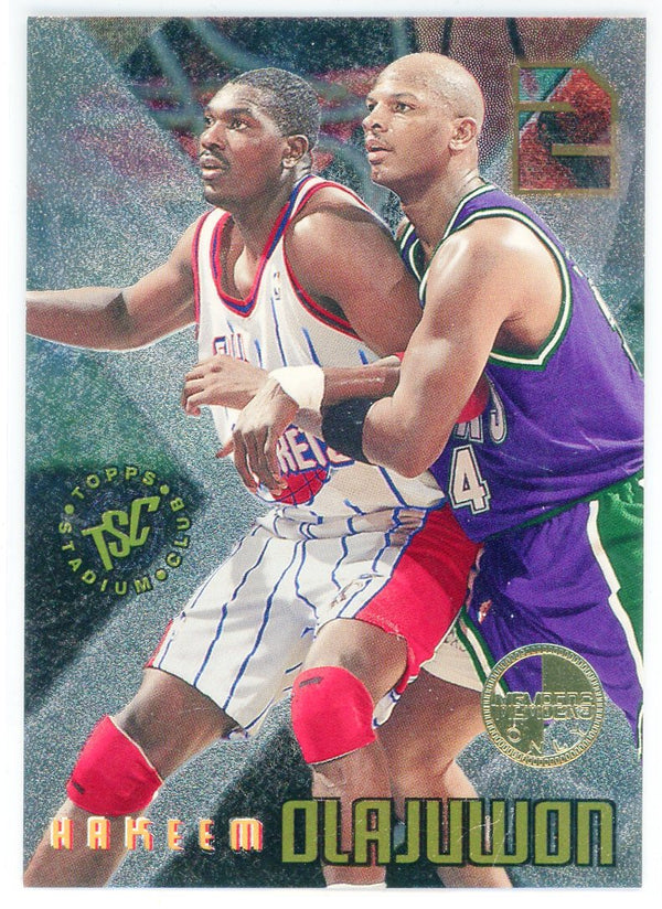 Hakeem Olajuwon 1996 Topps Stadium Club Members Only 2 the Hoop Card #X1