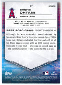 Shohei Ohtani 2021 Bowman's Best Refractor Card #67