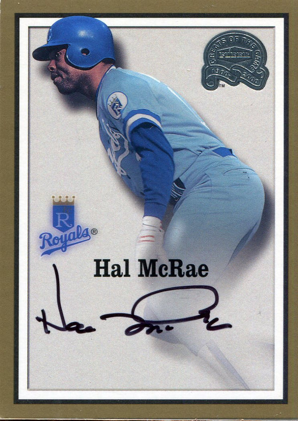 Hal McRae Autographed 1982 Donruss Card