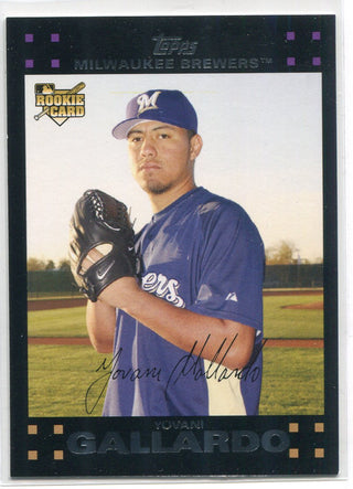 Yovani Gallardo 2007 Topps Rookie Card