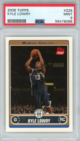 Kyle Lowry 2006 Topps Rookie Card #226 (PSA)