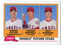 Shohei Ohtani, Parker Bridwell & Troy Scribner 2018 Topps Future Stars Rookie Card #FS-LAA