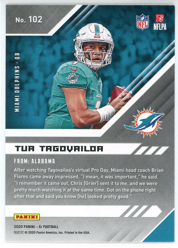 Tua Tagovailoa 2020 Panini Xr Rookie Card #102