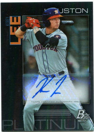 Korey Lee Bowman Platinum Rookie Auto 2020