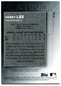 Korey Lee Bowman Platinum Rookie Auto 2020