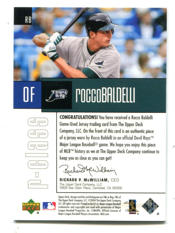 Rocco Baldelli 2004 Upper Deck RJRClass #RB Jersey Card