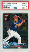 Juan Soto 2018 Topps Chrome Update Rookie Card #HMT55 (PSA GM MT 10)