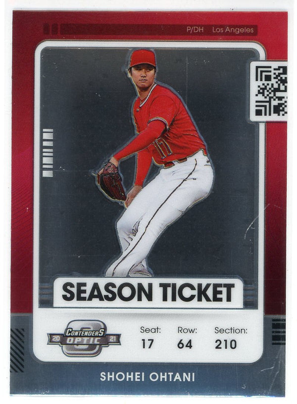 Shohei Ohtani 2021 Panini Contenders Optic Season Ticket Card #100